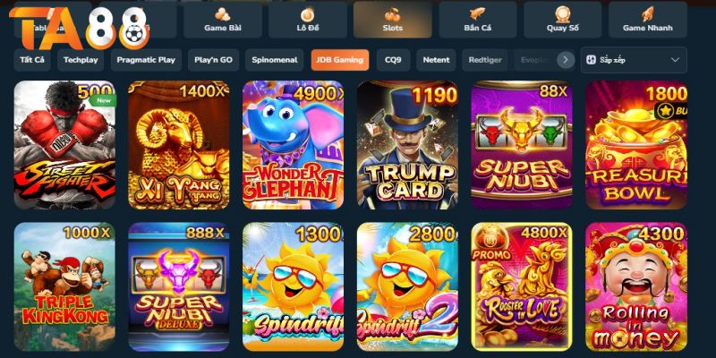 Top game nổ hũ TA88 được yêu thích nhất